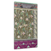 アールヌーボーのスノードロップフラワーベルヌーピープルグリーン クリップボード (右)