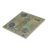 アールヌーボーのセラミックタイル タイル (側面)