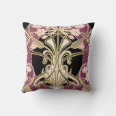 アールヌーボーのデザイン#2 クッション (裏面)