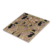 アールヌーボーのデザイン#9 @ VictoriaShaylee タイル (側面)