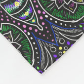 アールヌーボーのトンボのフリースブランケット フリースブランケット (角)