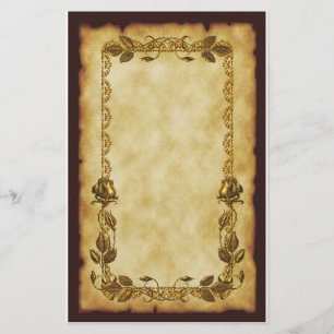 アールヌーボーのバラ 便箋