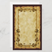 アールヌーボーのバラ 便箋 (正面/裏面)