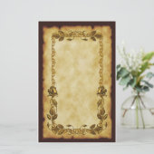 アールヌーボーのバラ 便箋 (スタンド正面)