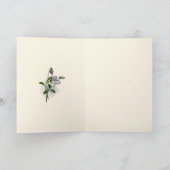 アールヌーボーのパンジーのサンキューカード サンキューカード (内部)