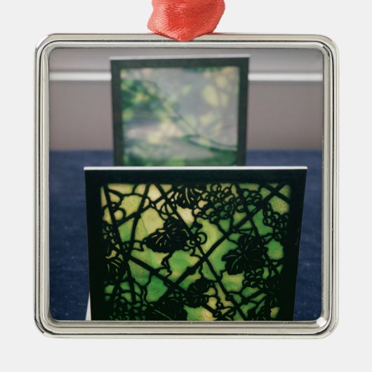 アールヌーボーのブックエンド、Tiffanyのスタジオ、c.1894 メタルオーナメント (正面)