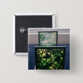 アールヌーボーのブックエンド、Tiffanyのスタジオ、c.1894 缶バッジ (正面&裏面)