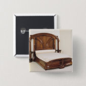 アールヌーボーのベッド1900年 缶バッジ (正面&裏面)