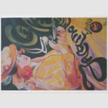 アールヌーボーのポスターレディーデクページ