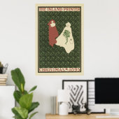 アールヌーボーのポスター – クリスマスポスター ポスター (ホームオフィス)