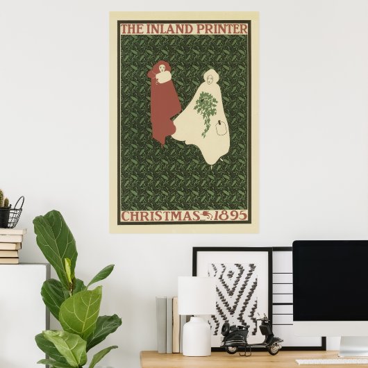 アールヌーボーのポスター – クリスマスポスター ポスター (ホームオフィス)