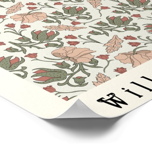 アールヌーボーのポスターWilliam Morrisヴィンテージ花 ポスター (角)