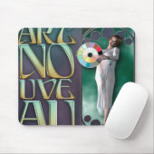 アールヌーボーのマウスパッド マウスパッド (マウス)