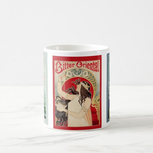 アールヌーボーのマグ コーヒーマグカップ (中央)