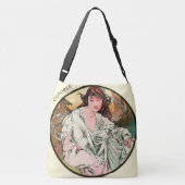 アールヌーボーのミュシャのカレンダー10月 クロスボディバッグ (裏面)