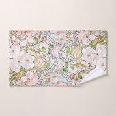 アールヌーボーのミュシャのシャクヤクの花のBathタオルセット バスタオルセット (ハンドタオル)