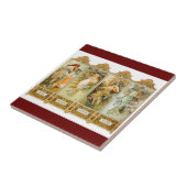 アールヌーボーのミュシャのタイル タイル (側面)