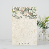 アールヌーボーのミュシャのHollyhockによっては文房具が開花します 便箋 (スタンド正面)