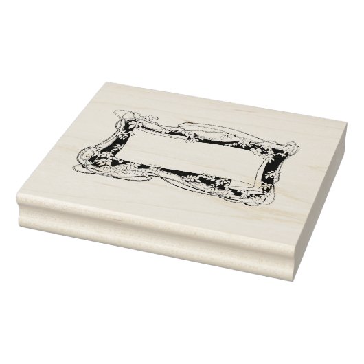 アールヌーボーのリーフィつる植物ラベルまたは文房具 ラバースタンプ (スタンプ)