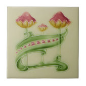 アールヌーボーのヴィンテージのデザインのBacksplashのタイル2のサイズ タイル (正面)