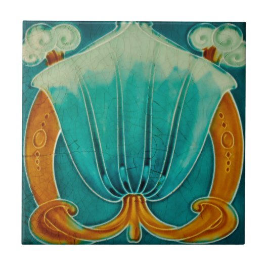 アールヌーボーのヴィンテージのデザインのBacksplashのタイル2のサイズ タイル (正面)