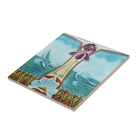 アールヌーボーのヴィンテージのデザインのBacksplashのタイル2のサイズ タイル (側面)