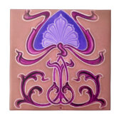 アールヌーボーのヴィンテージの設計特微のタイル2のサイズ タイル (正面)