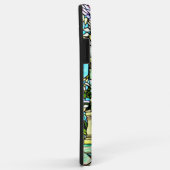 アールヌーボーのヴィンテージのTiffanyのステンドグラスの孔雀 Case-Mate iPhoneケース (裏面/右)