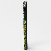 アールヌーボーのヴィンテージのTiffanyのステンドグラスの孔雀 Case-Mate iPhoneケース (裏面/左)