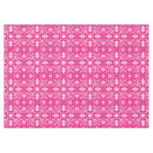 アールヌーボーの中国のなパターン-暗い赤紫色のピンク テーブルクロス (正面(横))