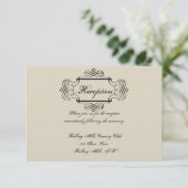 アールヌーボーの優雅な結婚披露宴 招待状 (スタンド正面)