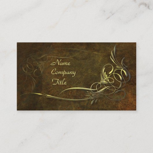 アールヌーボーの優雅 名刺 (正面)