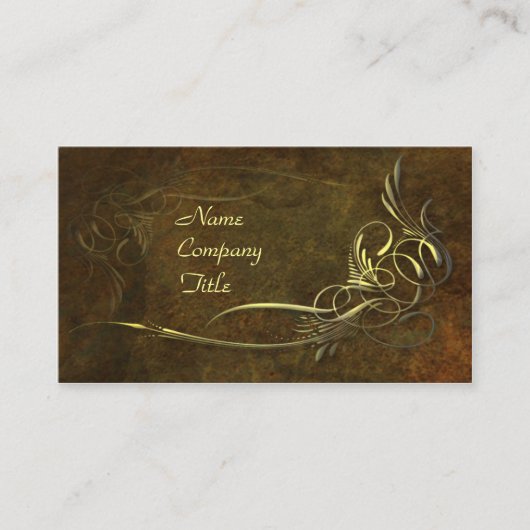 アールヌーボーの優雅 名刺 (正面)