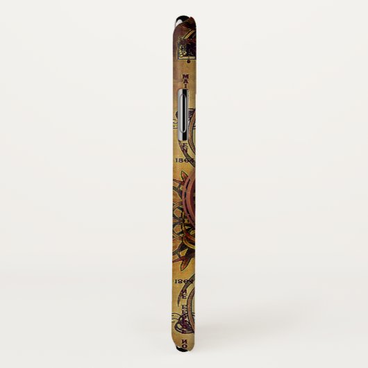 アールヌーボーの冷静な青銅色の女性のiphone X Case-Mate iPhoneケース (裏面/右)