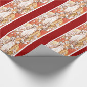 アールヌーボーの包装紙 ラッピングペーパー (角)