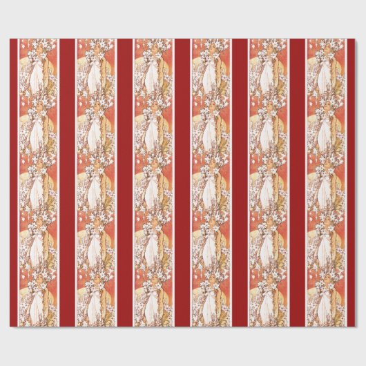 アールヌーボーの包装紙 ラッピングペーパー (フラット)