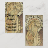 アールヌーボーの名刺 名刺 (正面/裏面)