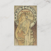 アールヌーボーの名刺 名刺 (裏面)