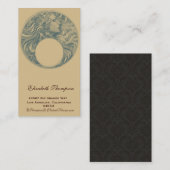 アールヌーボーの女王ビジネスか名刺 名刺 (正面/裏面)