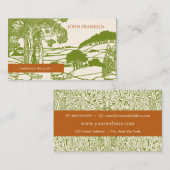 アールヌーボーの景色の名刺 名刺 (正面/裏面)