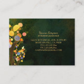 アールヌーボーの木々インテリアデザイン 名刺 (裏面)