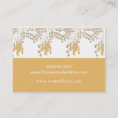 アールヌーボーの格子垣のぽっちゃりした名刺 名刺 (裏面)