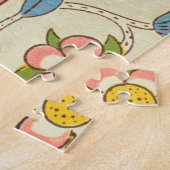 アールヌーボーの泥のパターン – ウィリアム・モリス ジグソーパズル (側面)