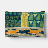 アールヌーボーの猫と花 アクセサリーポーチ (正面)