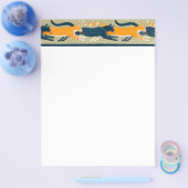 アールヌーボーの猫と花 チラシ (シングル)