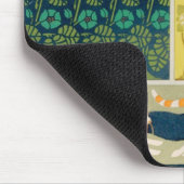 アールヌーボーの猫と花 マウスパッド (コーナー)