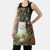アールヌーボーの白猫 エプロン (インサイチュ)