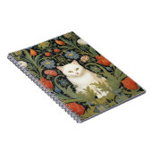 アールヌーボーの白猫 ノートブック (右側)