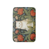 アールヌーボーの白猫 バスマット (正面縦)