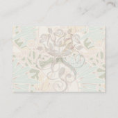 アールヌーボーの紅葉フローラ エンクロージャーカード (裏面)